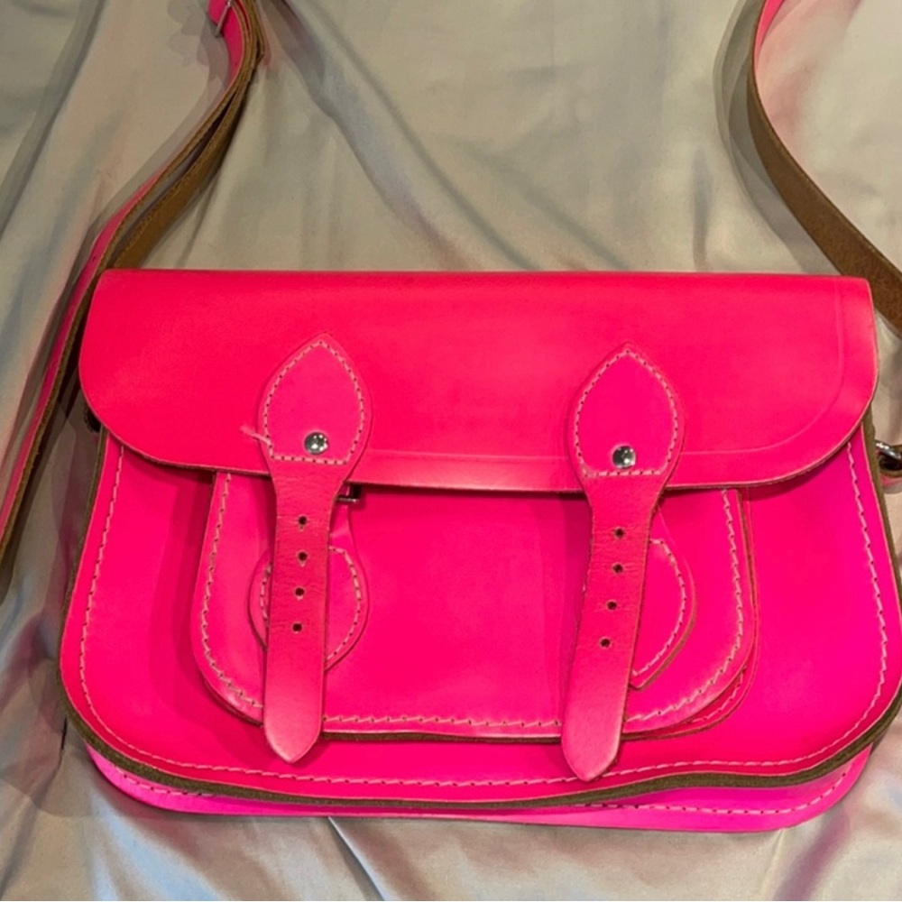 Braided Handle Crossbody Bag in Salmon Pink from Nice Things